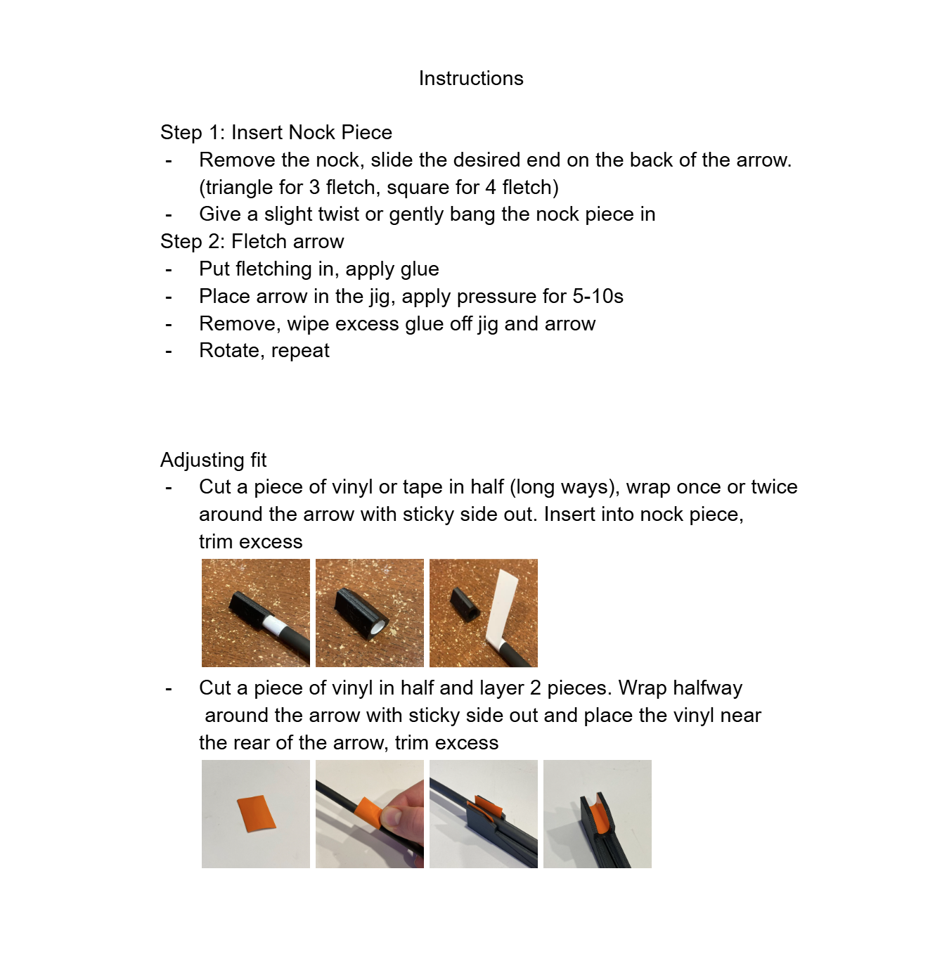 3D Printed Fletching Jig